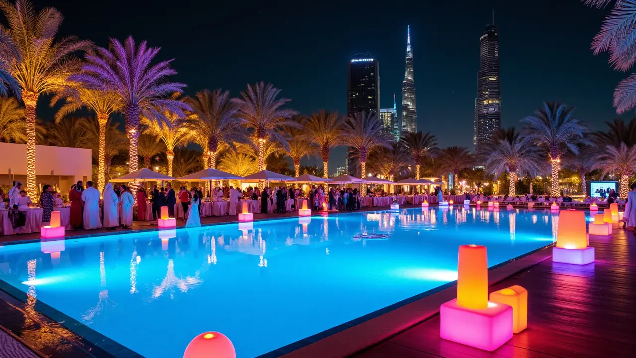 Pool Party Lighting Ideas to Transform Night Events in Dubai