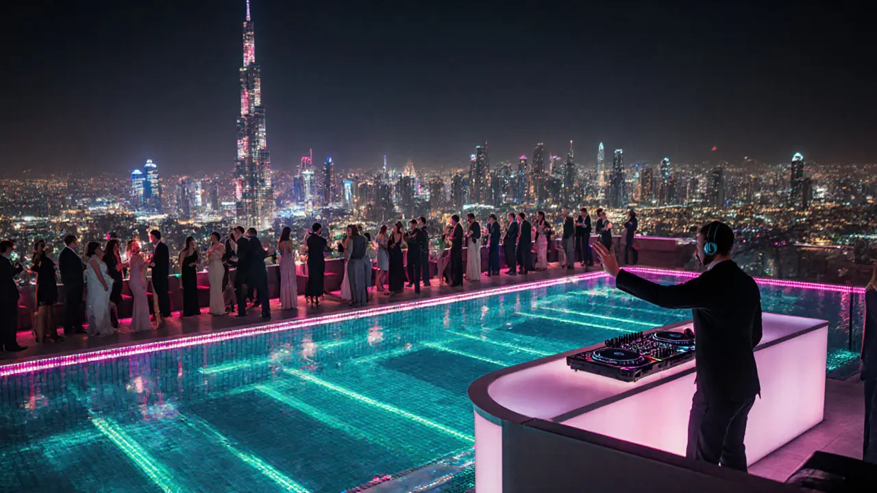 Dubai Nighttime Pool Parties: Lights, Music & Fun